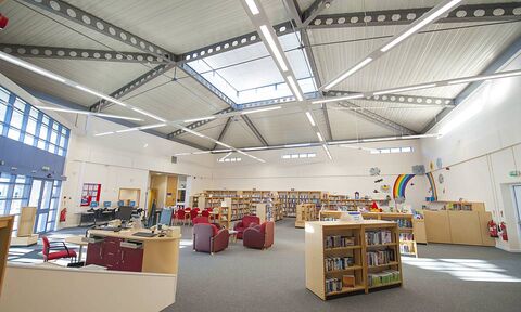 Image of the Airedale Library, Castleford installation.