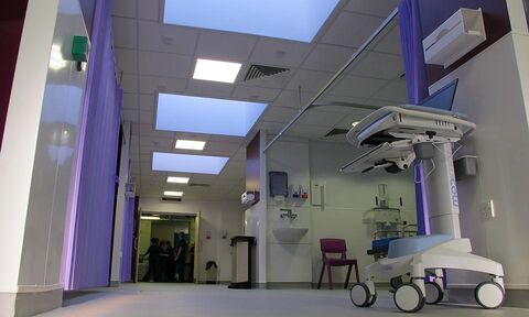 Image of the Colchester General Hospital installation.