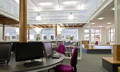 Image of the Franklin College, Library, Grimsby installation.
